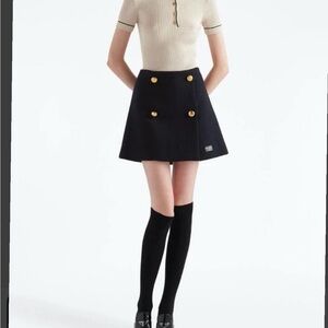 Prada cream knit top